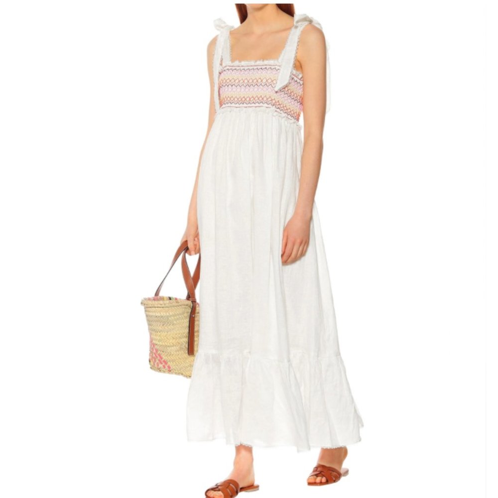 Zimmermann Goldie Linen Maxi Dress